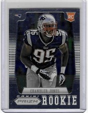 New England Patriots CHANDLER JONES 2012 Panini Prizm ROOKIE Football Card. rookie card picture