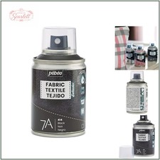 Permanent Black Fabric Dye Spray, 100ml - Washable & Easy to Use for Projects