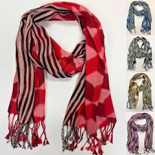 Women's Long Soft Blanket Oversized Tartan Scarf Wrap Shawl Chiffon Pashmina 64"