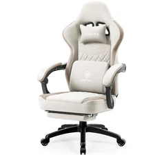 Gaming Chair Breathable Fabric Computer Chair with Pocket Spring Cushion, Com...