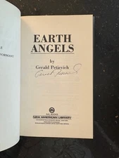 EARTH ANGELS-Gerald Petievich-1989-SIGNED-1st print-HC-DJ-VG-NOIR-CRIME NOVEL