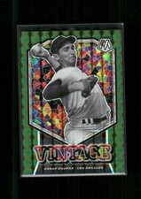 2021 Panini Mosaic #V15 Sandy Koufax Vintage Green