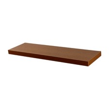 1x Modern Floating Wall Shelf 100cm Walnut Wooden Storage Living Room Bedroom