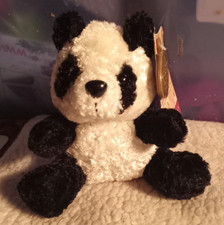 Tagged Koochie by Halsall Panda Plush. 6ins Seated. Excellent Condition
