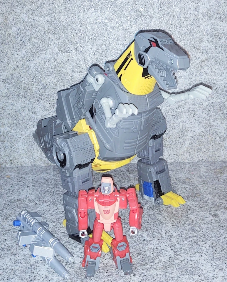 Transformers Comic Edition GRIMLOCK Leader Class Dinobot w Core Wheelie - Image 4 of 4
