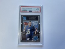 2016 Donruss Rated Rookie Jared Goff #372 (RC) PSA 8 Rams Lions