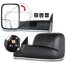Pair Flip Up Manual Towing Mirrors For 94-01 Dodge Ram 1500 94-02 25003500