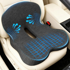 Denchy Memory Foam Car Seat Cushion with Back Support, Truck Driver Cushion  Se