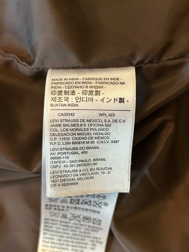 Vintage Y2K Levi's Red Tab Brown Leather Type 3 Trucker Jacket LARGE - Picture 20 of 22