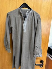 Schweden Armee Hemd M39 WW2 Grau Gr 5 Feldhemd Unterhemd Vintage Cotton Shirt