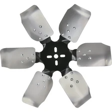 Derale Performance; 17" Rigid Race Fan; Aluminum 6-Blade with Steel Hub;