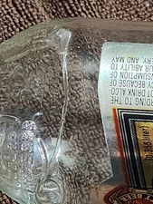 1 of a kind Miller Genuine Draft Beer Light Bottle Thread of Glass Thru Bottle 