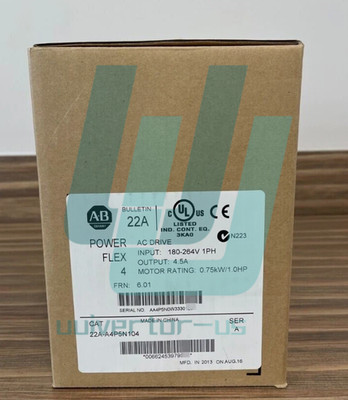 Allen Bradley 22A-A4P5N104 /A PowerFlex 4 AC Drive 240V 3Ph 1HP 4.5A