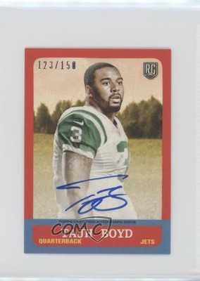 2014 Topps 1963 Design Mini Rookie 123/150 Tajh Boyd #203 Auto RC 2n9