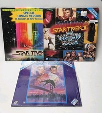 Star Trek I II IV Laserdisc Lot of 3