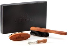 Beard Brush Grooming Kit - Stiff Bristles Boar Bristles - Ideal for Medium to...