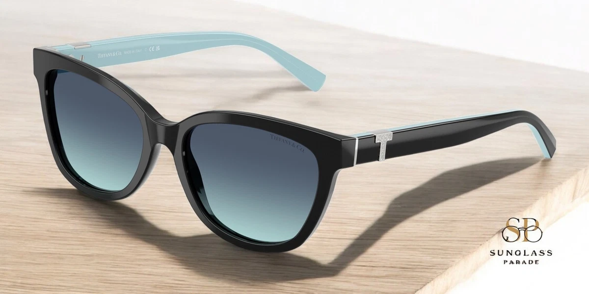Tiffany & Co. Polarized Cat-Eye Sunglasses - TF  4143-B Shell Blue 55-18-140 Tiffany TF4089B Cat Eye Sunglasses main image 3