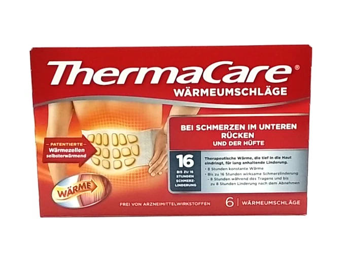 PFIZER AUFGEPASST!!! Thermacare Wärmepflaster Rücken S bis XL 6 Stück PZN 10079250