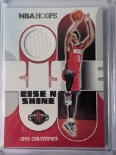 2021-22 Hoops #RS-JC Josh Christopher Rise N Shine Memorabilia