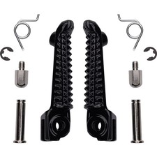Bike It OEM Motorcycle Motorbike Black Footpegs - Yamaha YZF-R1 / YZF-R6