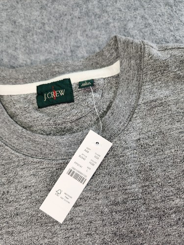 J Crew Sweatshirt Mens Large Gray Sweater Rugby Crewneck Pullover Oarsman Stripe - Picture 3 of 11