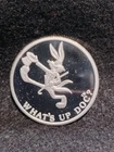 1990 ~ BUGS BUNNY WHAT'S UP DOC ~ 50th ANNIVERSARY ~ 1oz .999 SILVER ROUND