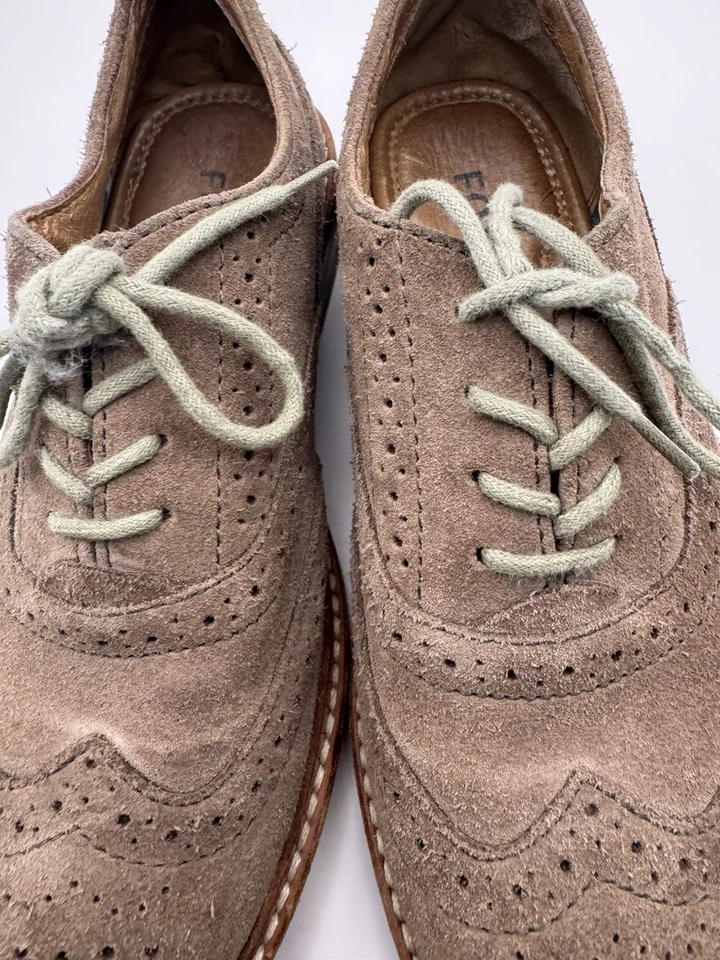 Fossil Women’s Leather Shoes Size 7 Flats Wing Tip Suede - WORN ONCE OR TWICE - Image 2 of 4