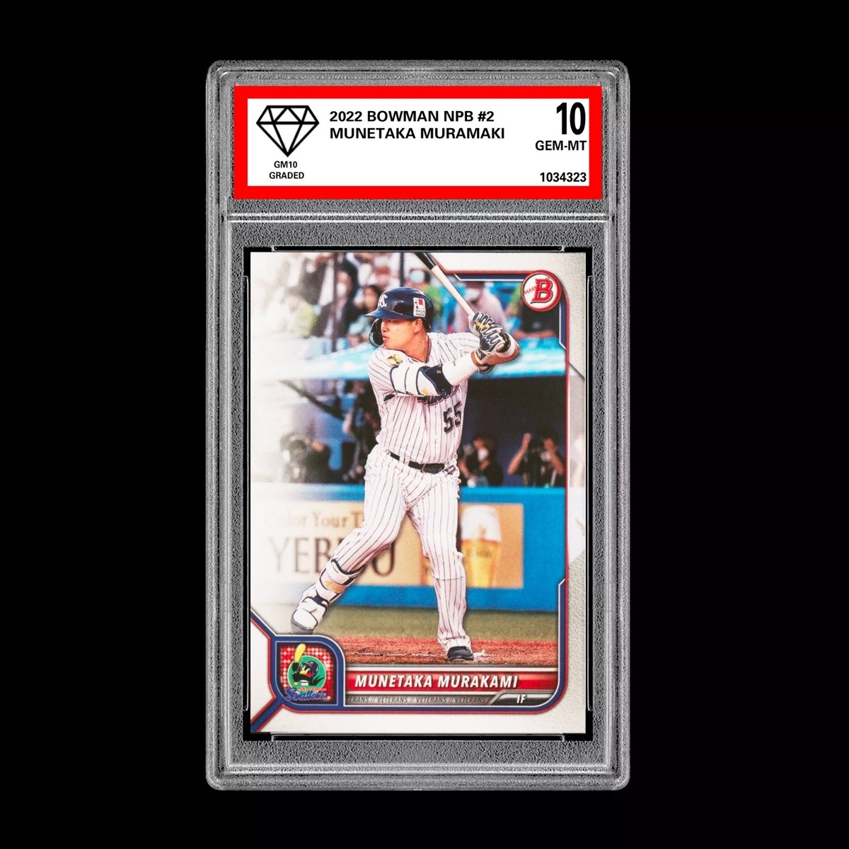 Graded 10 Munetaka Murakami 2022 Bowman NPB Japanese Baseball Card