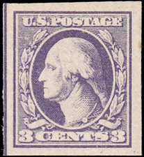 US Stamp #535 - 1918 3¢ George Washington, EzGrade™ F/VF, MVLH, Imperforate