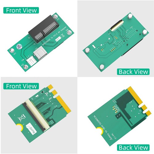 NGFF M.2 Key A E vers PCIE X4 USB Riser Card avec câble FFC Express haute vitesse chaud - Photo 6/24