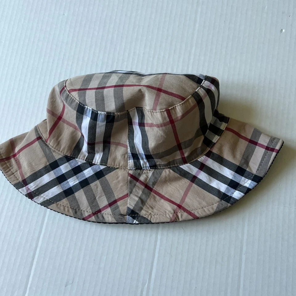 Sombrero Cubo Cuadros Talla S Reversible Borde Alambre Negro Pana EXCELENTE Foto 3 de 4