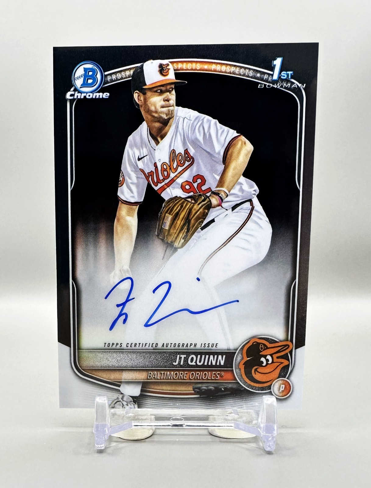 2025 Bowman Draft #CPA-JQ Chrome Prospect Autograph (HTA Choice) JT QUINN /150