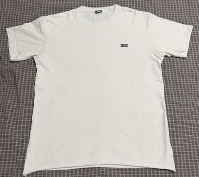 KITH WHITE LAX SHORT SLEEVE RAW HEM SHIRT BOX LOGO BMW BEATLES SZ M MEDIUM