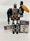 Vintage G1 Transformers Galvatron Complete Book Stats Card Tested Working 1980s