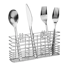 Cutlery Utensil Silverware Drying Rack, Flatware Storage Solution Basket with...