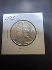 1943 BU UNCIRCULATED WALKING LIBERTY SILVER HALF DOLLAR Picture Of Coin