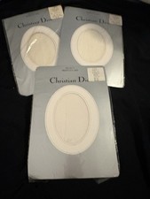 Vintage Christian Dior Ultra Lace Top Stockings White Size 2 Lot 3 B4-6
