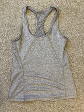 Tek Gear Women s Gray Racerback Athletic Tank Top Size Small Stretch