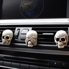  3 Stück Auto-Entlüftungsklammern, Totenkopf-Auto-Entlüftungsklammern,