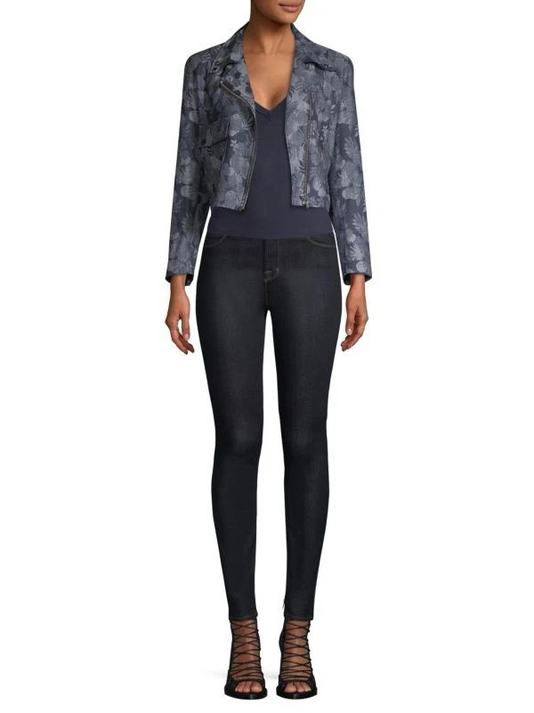 Blazer Bomber Veda • Caimán Floral Lino Talla Pequeña Foto 2 de 4