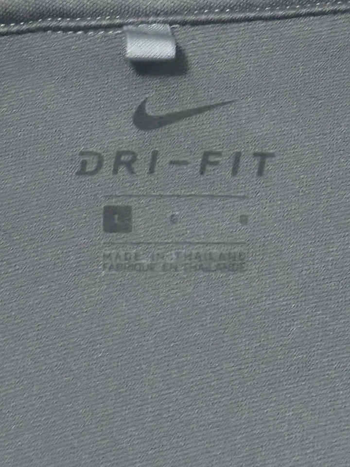Nike Dri-FIT Pullover Gris 1/4 Cremallera Manga Larga Top Atlético Para Hombre Grande Foto 4 de 4
