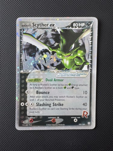 2004 Pokemon Ex Team Rocket Returns #102 Rocket's Scyther Holo