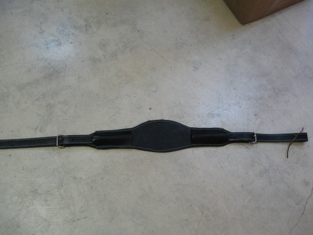 New horse tack 51/2" back cinch saddle back flank strap roping trail  black