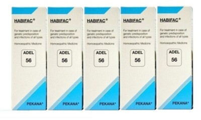 Pack of 5 ADEL 56 Habifac Drop For Treatment In Case Of Genetic Predisposition