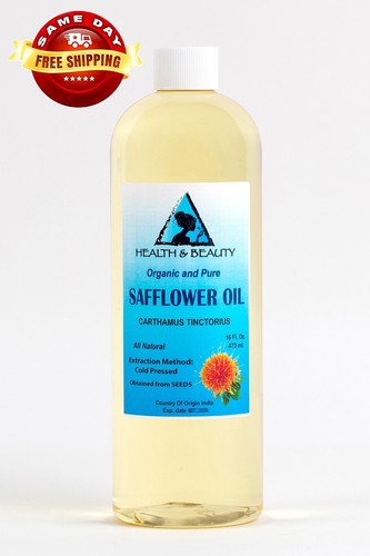 SAFFLOWER OIL ORGANIC by H&B Oils Center HIGH OLEIC COLD PRESSED 100% PURE 16 OZ - Picture 5 of 12