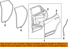 GM OEM 19-23 Blazer Rear Door Door Components-Rear W'strip 84476231