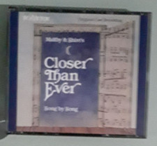 maltby & shire's  CLOSER THAN EVER  original cast recording  CD with booklet
