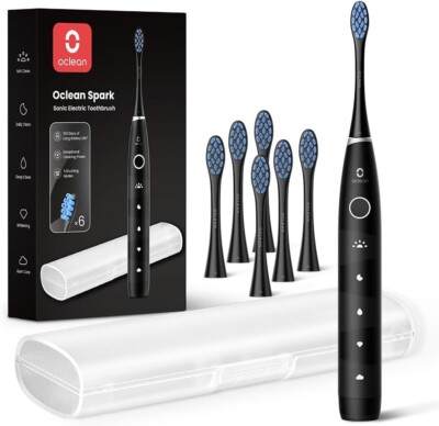 Oclean Electric Sonic Toothbrush for Adults, 6 Brush Heads, Travel Case, 5 Model