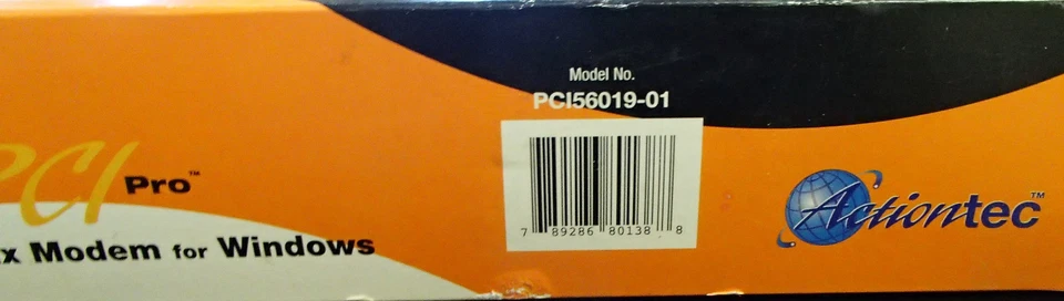 ACTIONTEC - V.90 & K56FLEX COMPATIBLE 56K PCI PRO PC156019-01 PM560LH - Image 2 of 4