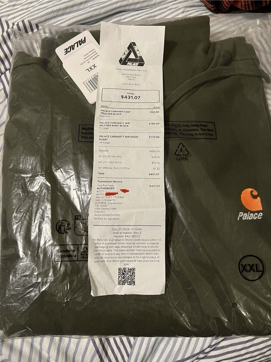 Palace Carhartt WIP Hood Plant XXL | eBay Palace Carhartt WIP Hood Plant XXL | eBay